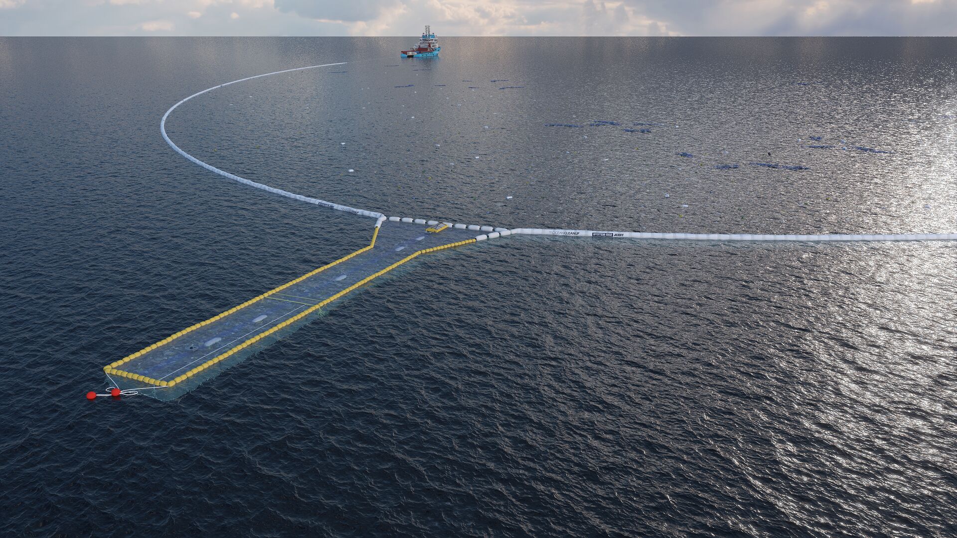 Maersk Tender in partnership with The Ocean Cleanup