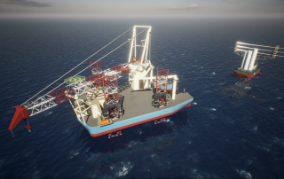 Maersk Supply Service Beacon Wind Installation