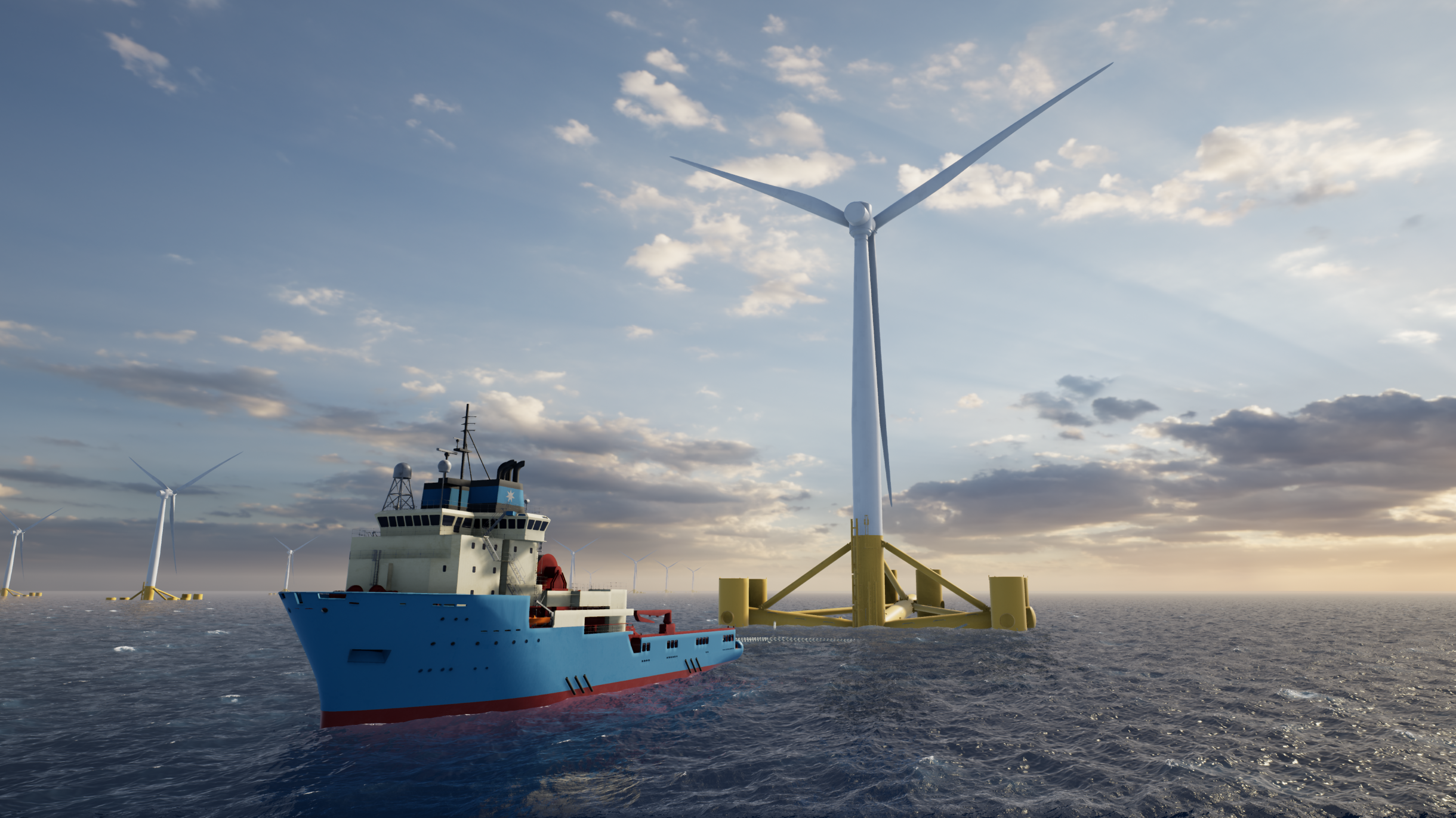 Maersk Supply Service Stiesdal Offshore floating wind partnership